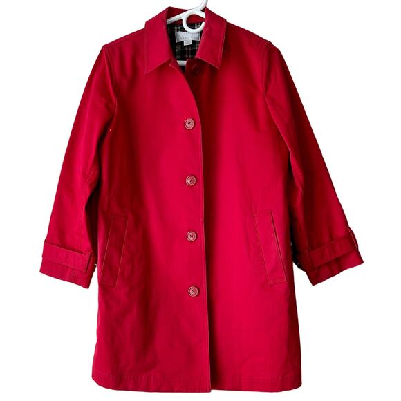 Talora Jackets & Blazers - Vintage Talora trench coat jacket cotton lightweight fall  preppy minimalist XS
